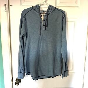Lucky‎ Brand Men’s Henley Pullover Hoodie Size Small